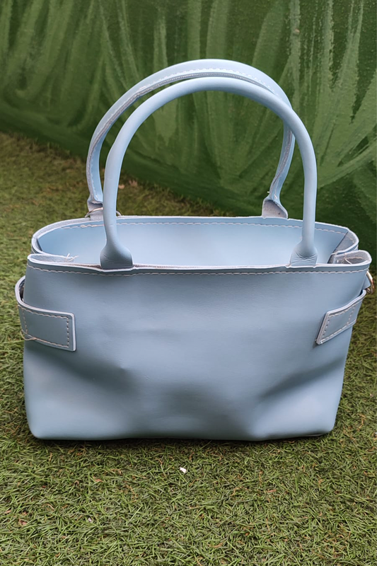 Peluş Ayı Charmlı Kadın Omuz Çantası – Mavi Renk & Peluş Ayıcık Detaylı Kadın Çanta