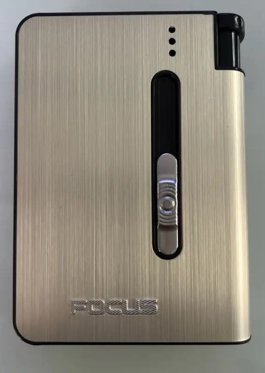 Hem Sigaralık Hem Çakmaklık Ürün Soluk Altın Renk