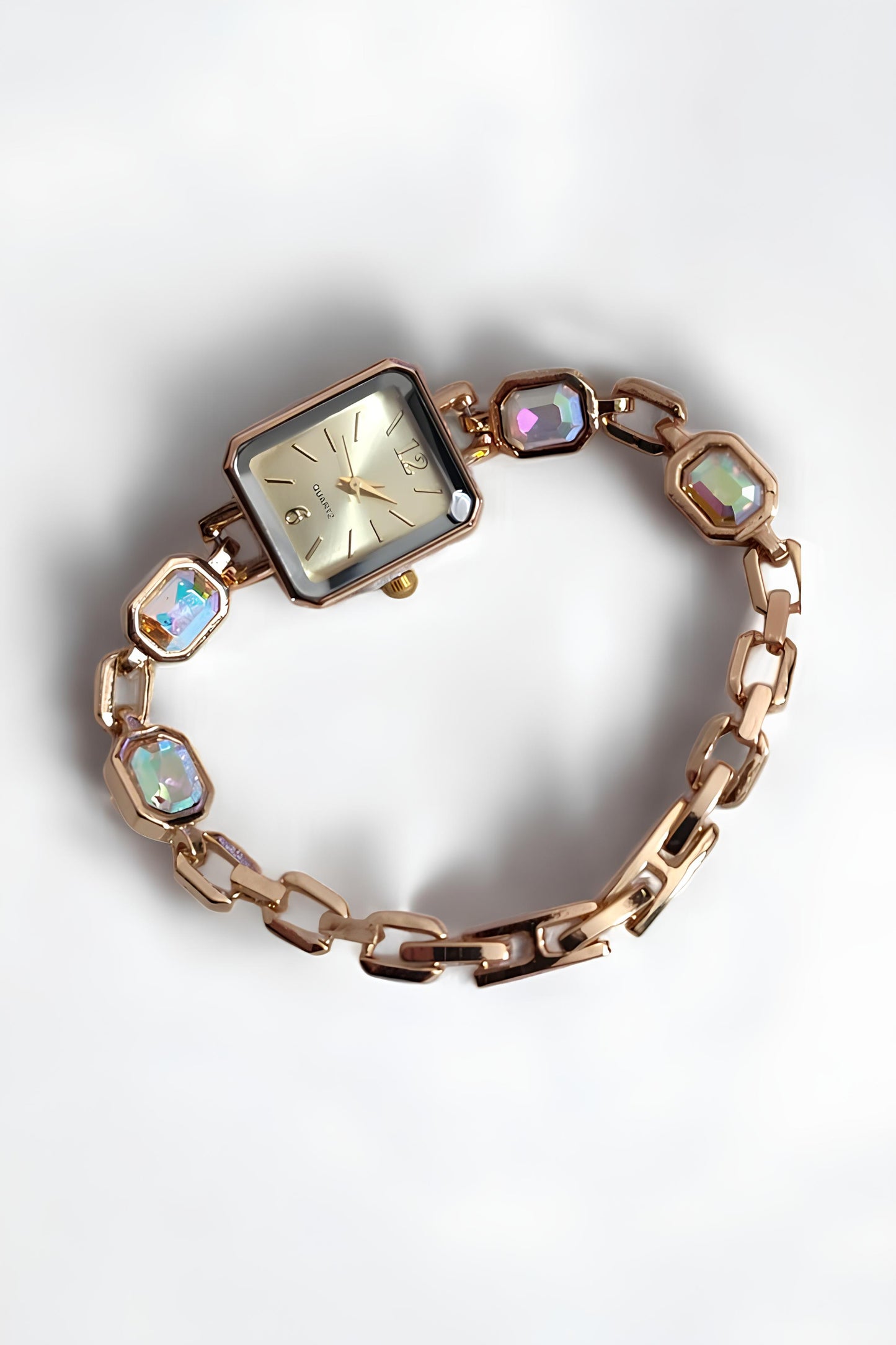 Rose Renk Şık Kadın Kol Saati ve Hediye Kolye