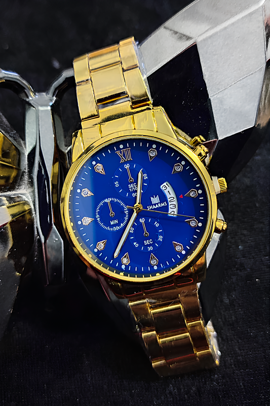 Gümüş ya da Altın Paslanmaz Çelik Erkek Kol Saati - Şık ve Dayanıklı Tasarım