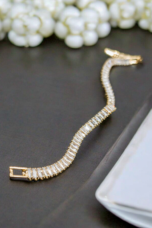 Altın & Gümüş Renk Su Yolu Çelik Bileklik