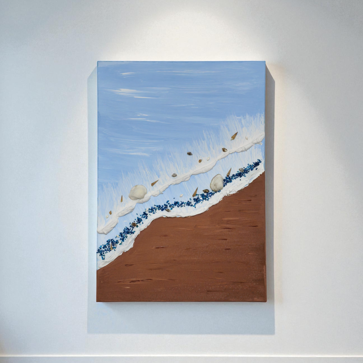 Sessiz Sahil Fısıltıları - 3D Deniz Temalı Tablo