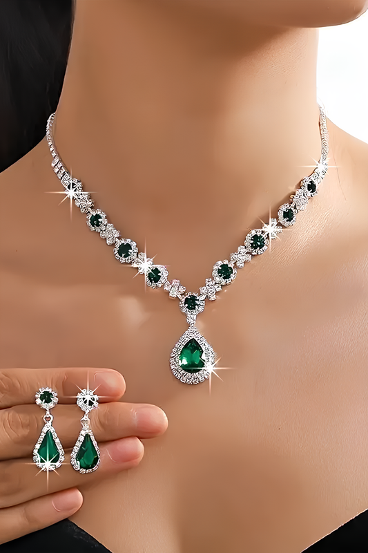 Şık Yeşil Mücevher Seti