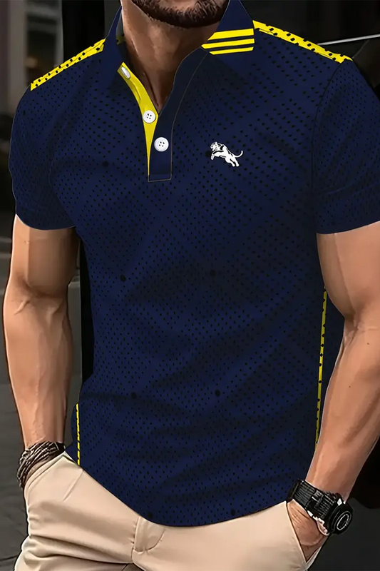 Erkek Jaguar Logo Kısa Kollu Tshirt