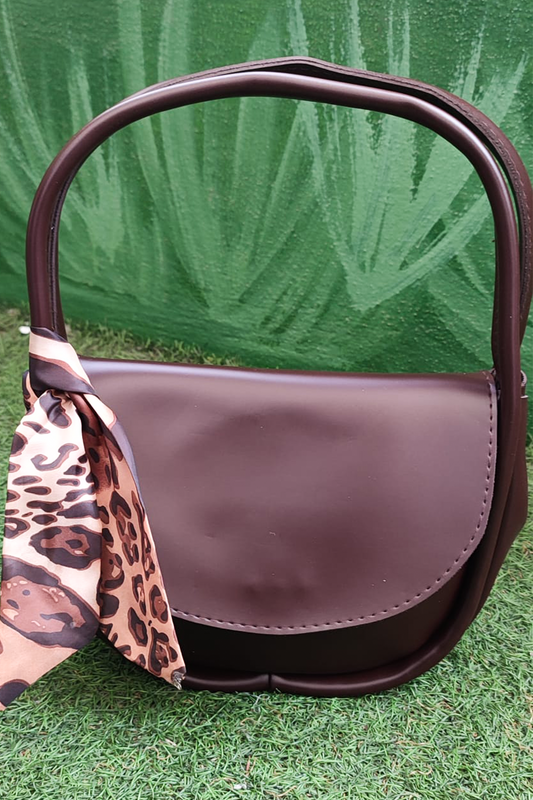 Leopar Detaylı Bordonun Zarafeti Kadın Omuz Çantası - Şık ve Modern Tasarım