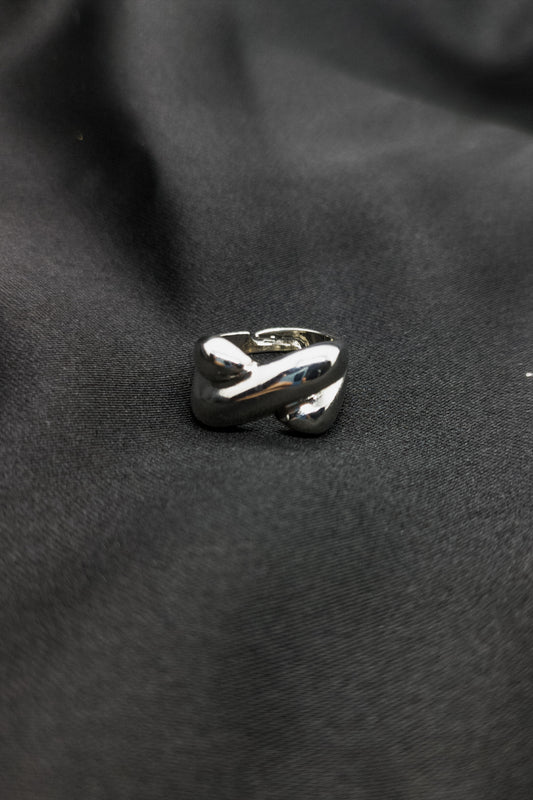 Unisex Gümüş Renk Ayarlanabilir Çelik Yüzük
