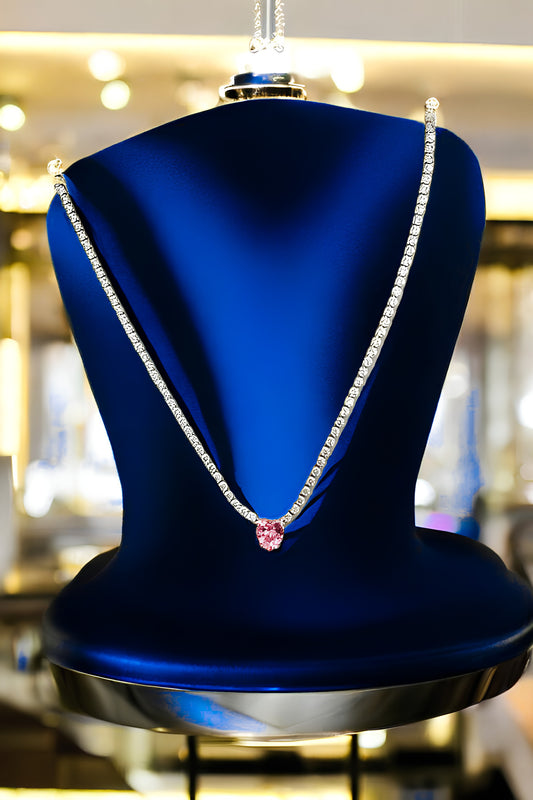 Kalp Işıltısı (KALPLİ KOLYE) (SİLVER RENK)