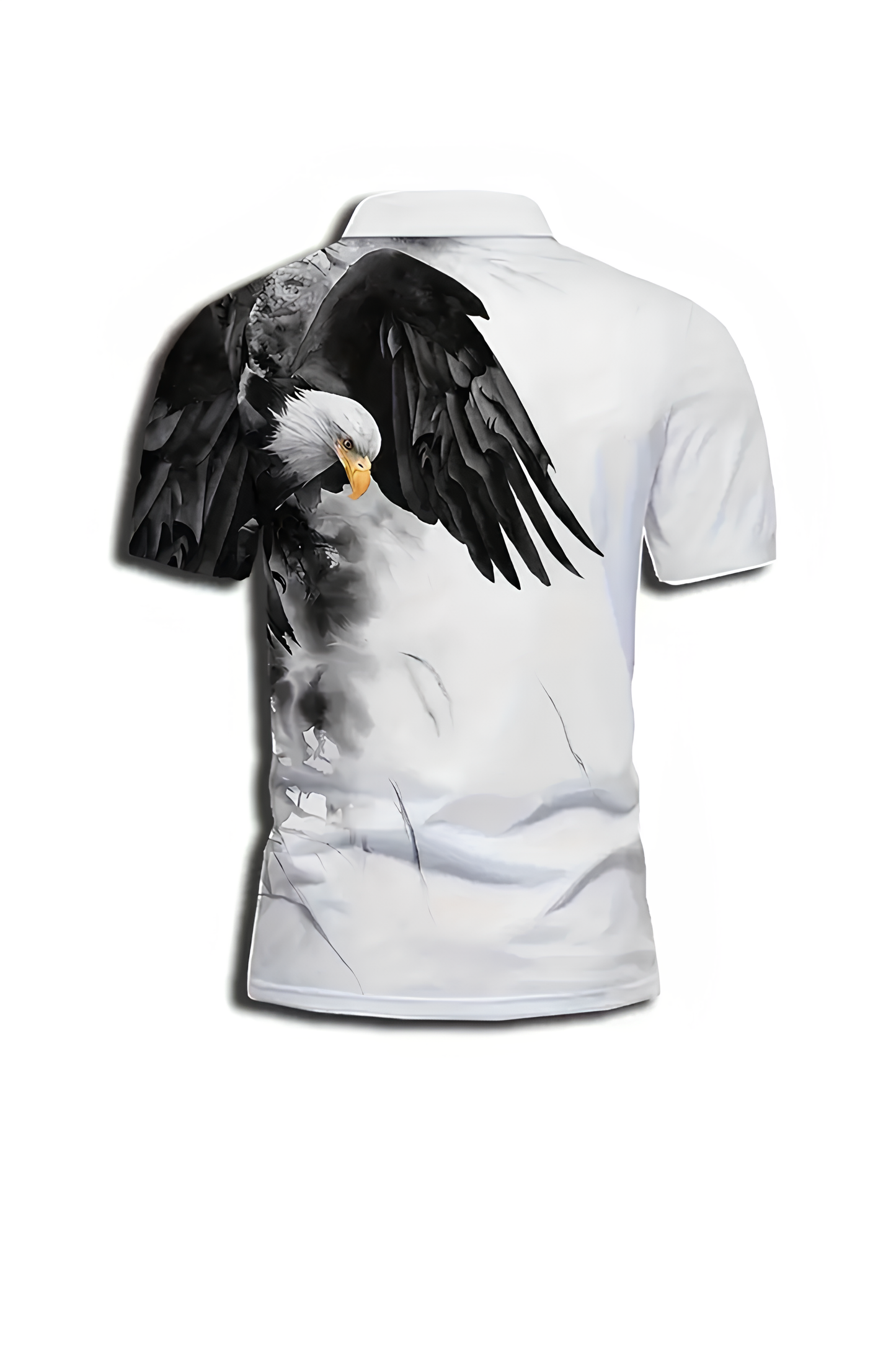 Erkek Kısa Kollu Kara Kartal Tshirt