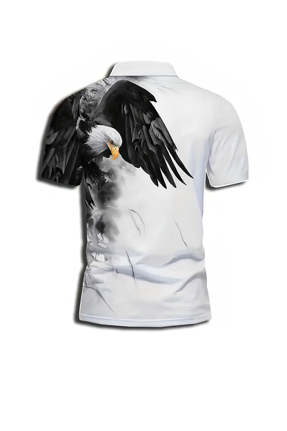 Erkek Kısa Kollu Kara Kartal Tshirt