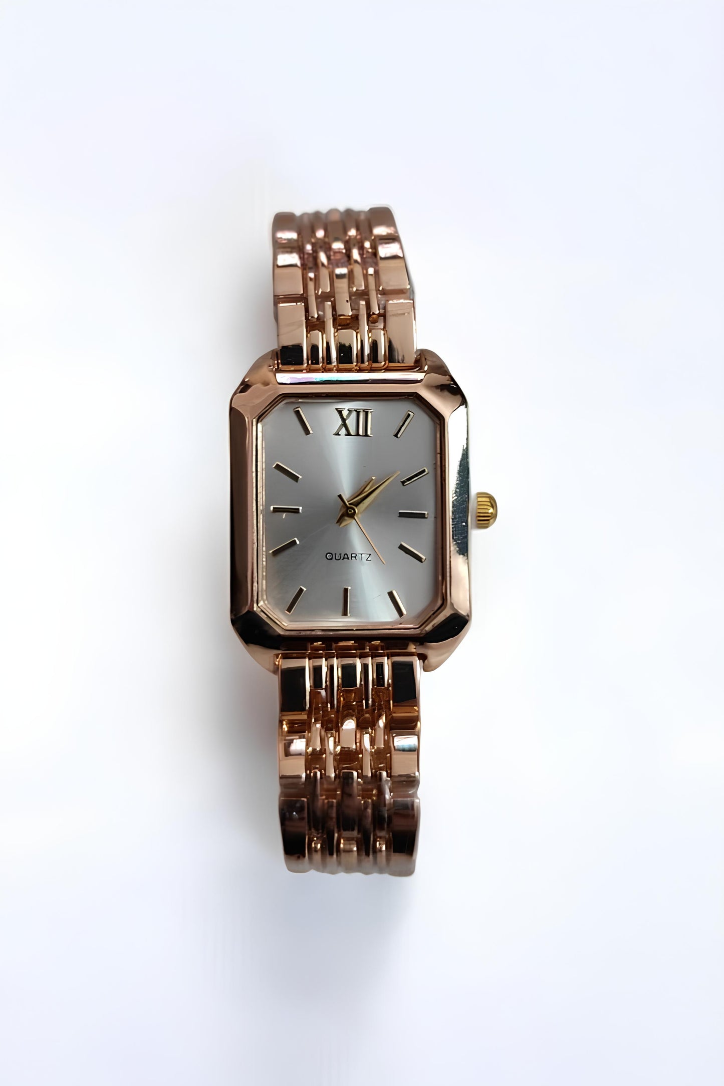 Rose Renkli Kadın Saat ve Takı Seti – Şık Bileklik, Saat & Küpe Kombini