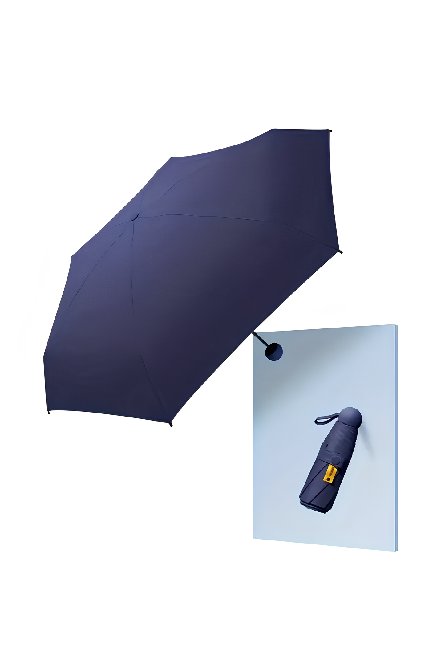 Katlanabilir Taşınabilir Şemsiye - 4 Renk Seçeneğiyle Minimalist Tasarım Siyah,Krem,Lacivert,Bordo