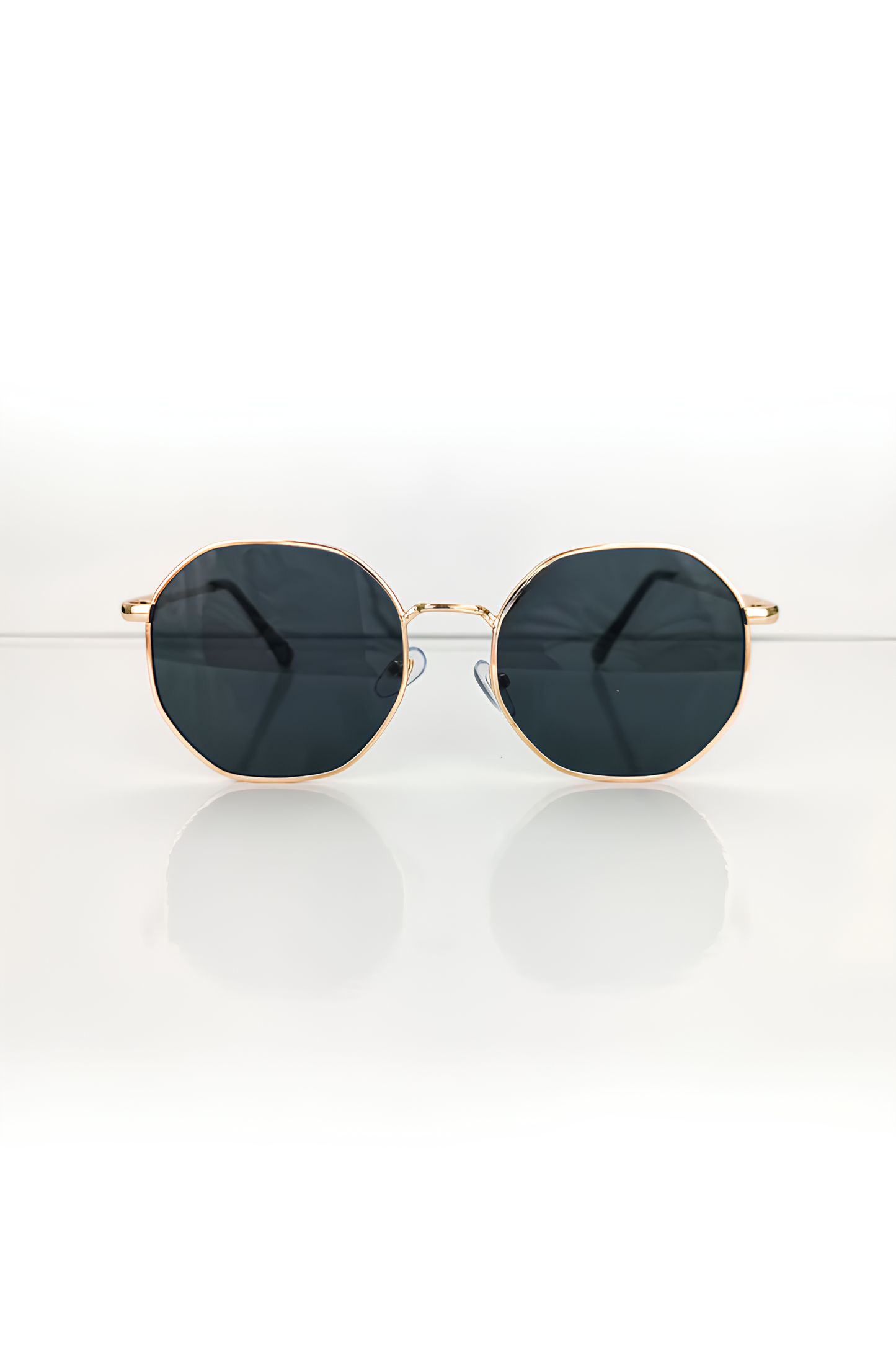 Siyah Renk Unisex Güneş Gözlüğü, Metal Siyah Çerçeve