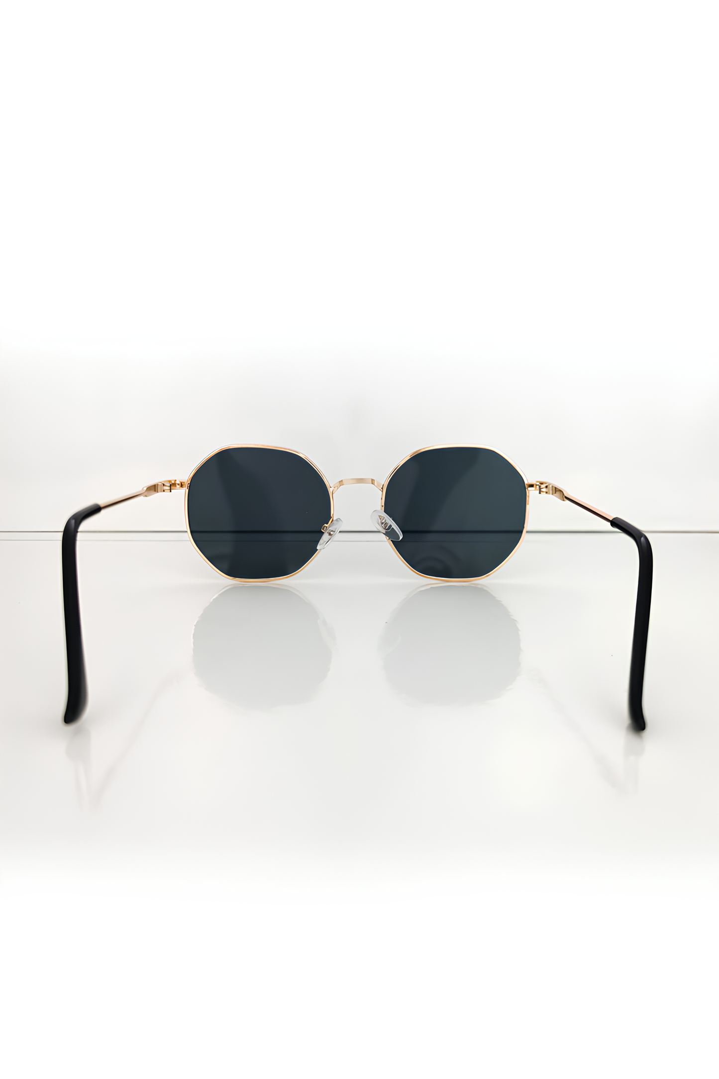 Siyah Renk Unisex Güneş Gözlüğü, Metal Siyah Çerçeve