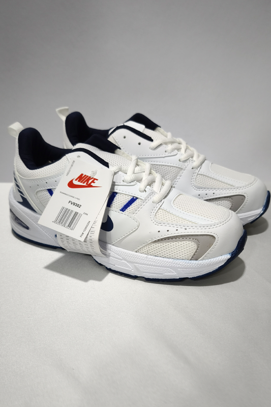 Beyaz Lacivert Kadın Spor Ayakkabı | Kalın Taban Rahat Yürüyüş ve Koşu Sneaker