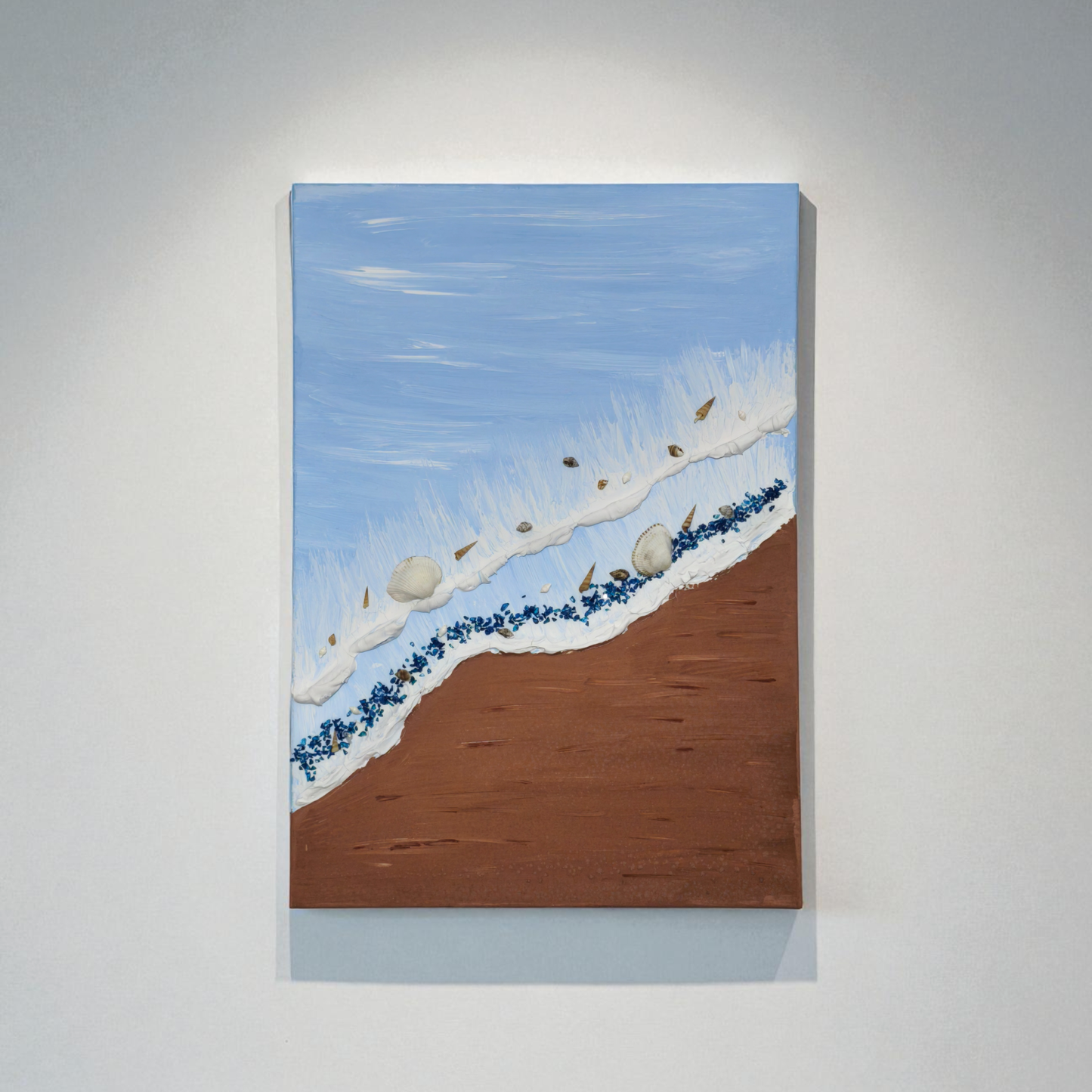 Sessiz Sahil Fısıltıları - 3D Deniz Temalı Tablo