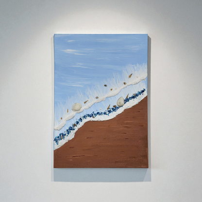 Sessiz Sahil Fısıltıları - 3D Deniz Temalı Tablo